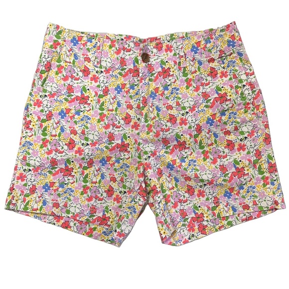 Gap Women's Ditsy Floral Shorts Pockets Mid Rise Stretch 5" Inseam Size 2 - Picture 1 of 7
